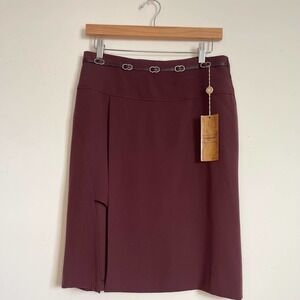 MANIGANCE PARIS dark purple Mini skirt NWT​​​​​​​​​​​​​​​​​​​​​​